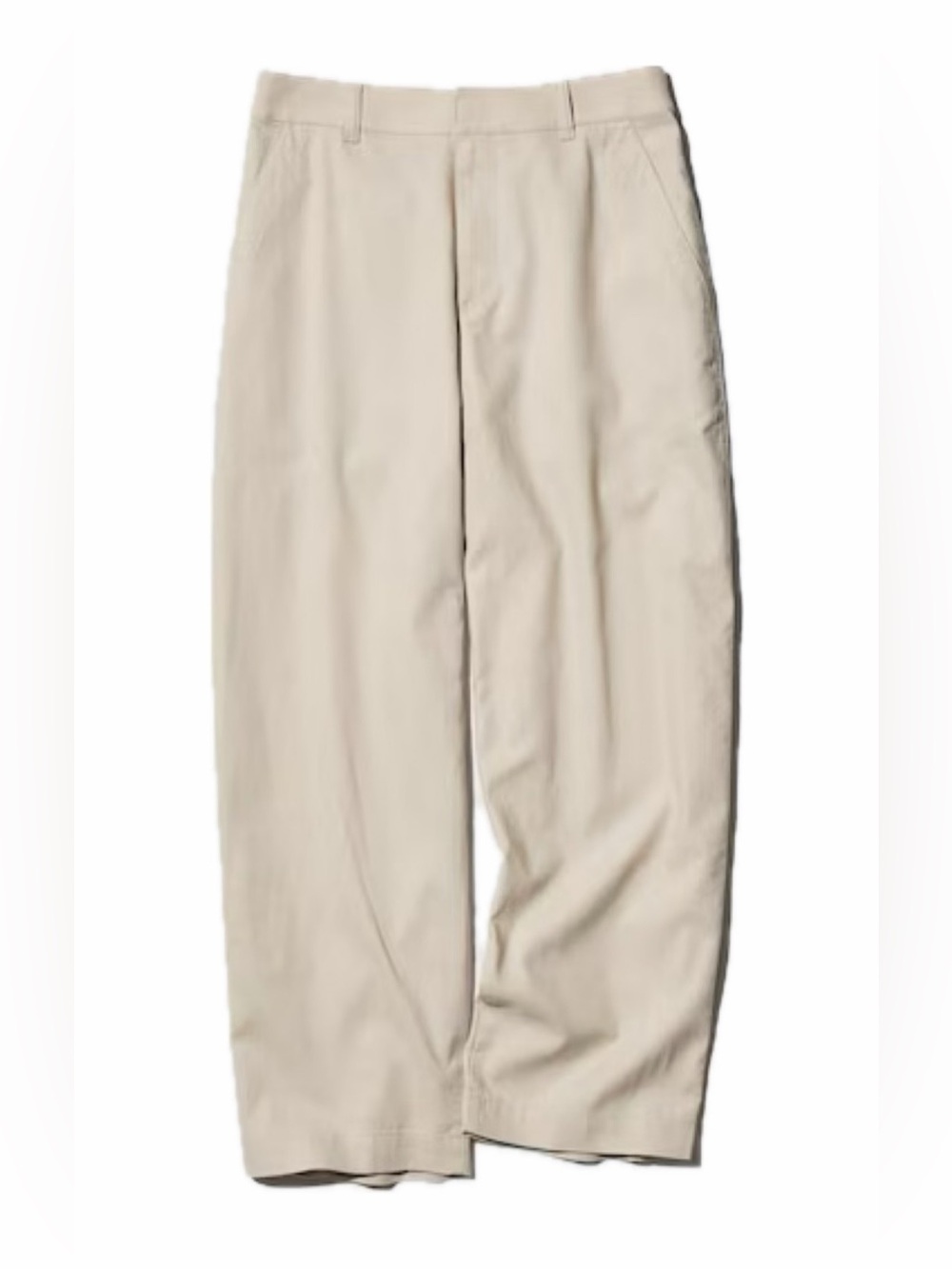 UNIQLO linen cotton barrel pants